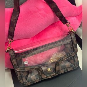 Transparent Checkered Women's Bag